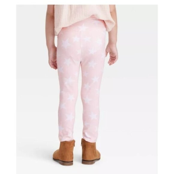 Grayson Mini Peach/Pink Star Print Toddler Girls Leggings 4T Comfortable Stylish - Picture 5 of 6